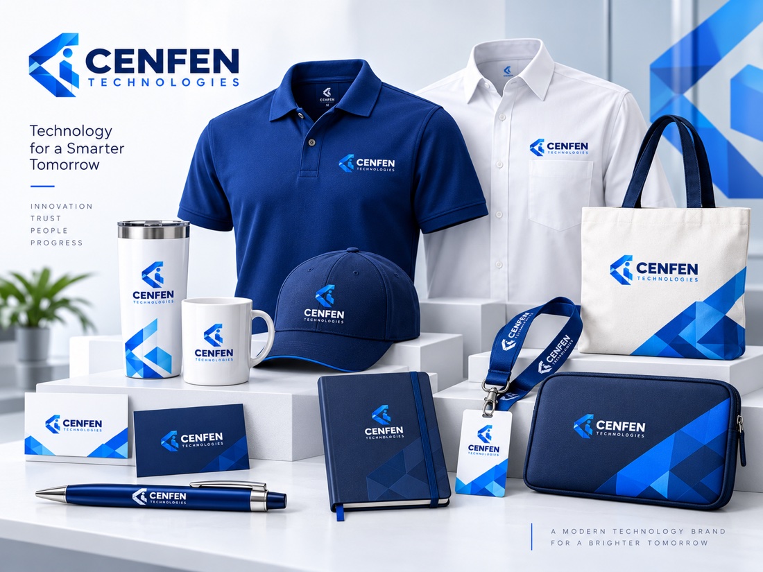 Cenfen’s professional blue brand identity
